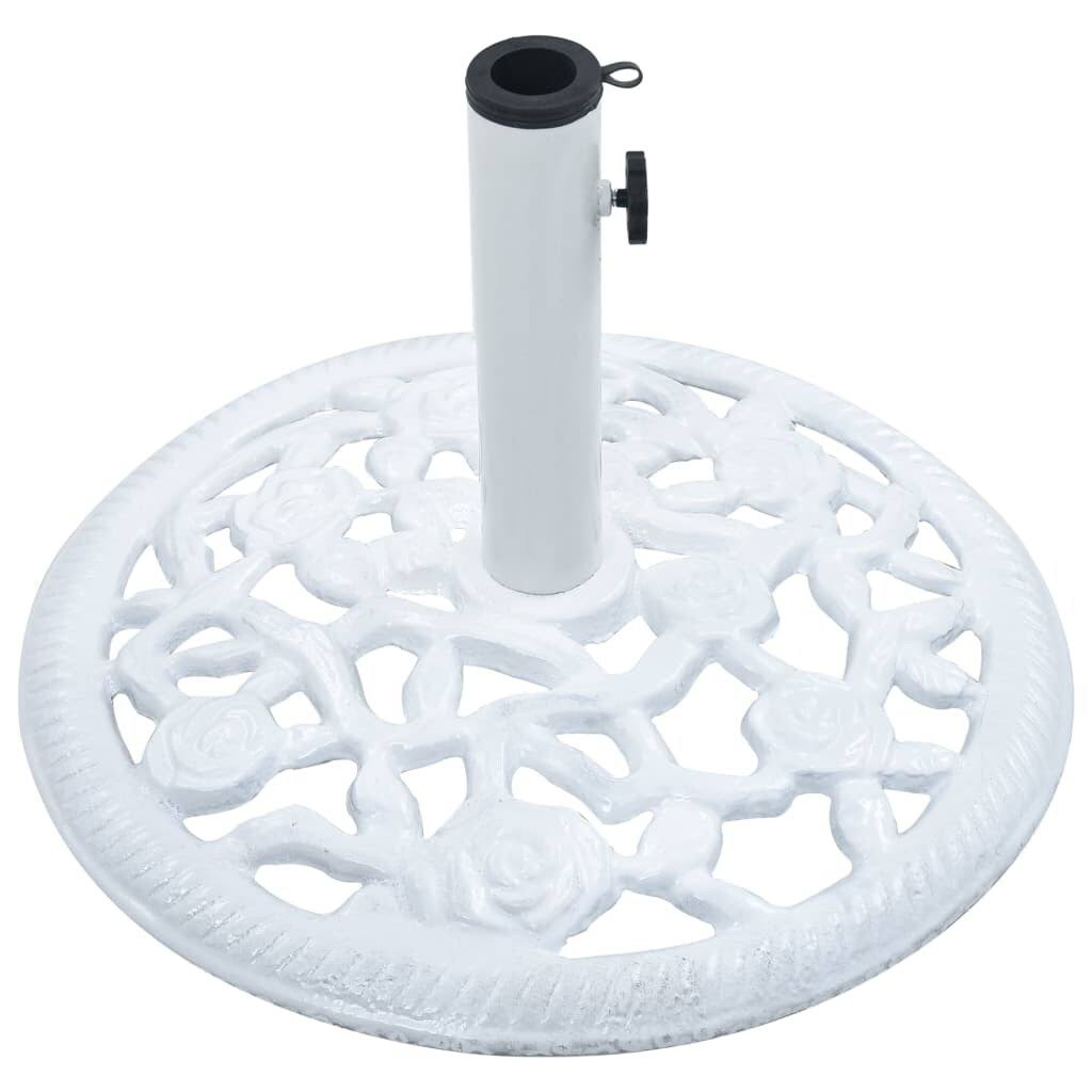 White 26.5 lbs Cast Iron Umbrella Base Y53820