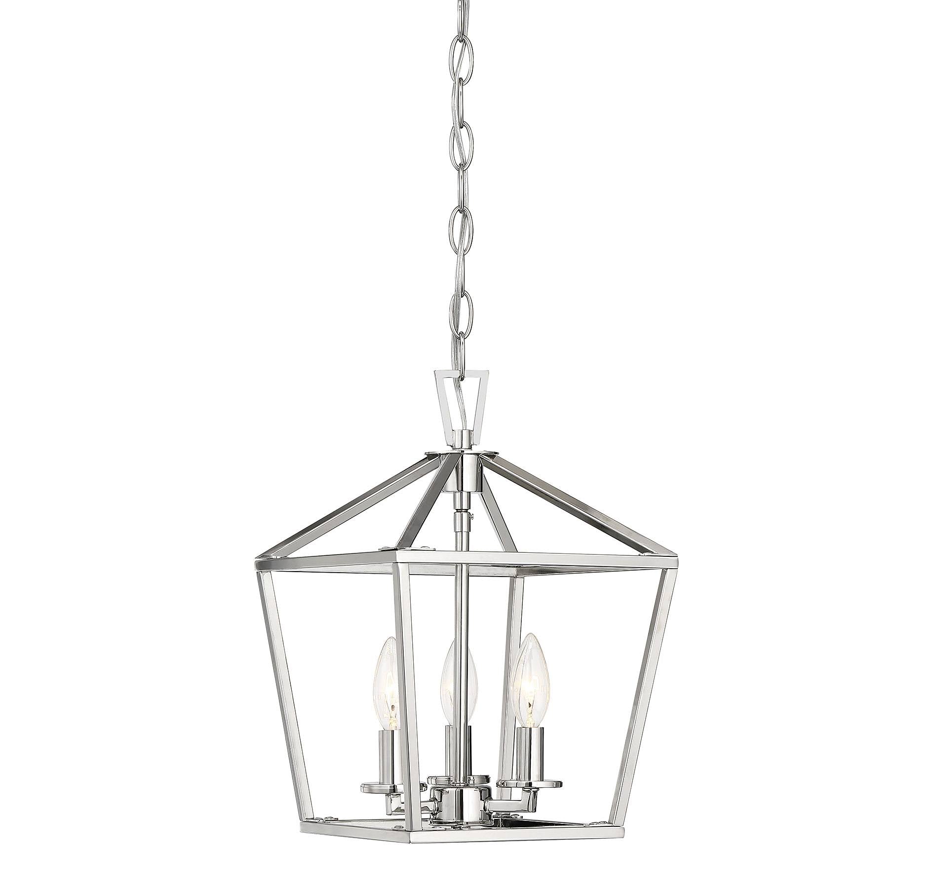 3 Light Foyer Polished Nickel Finish K810