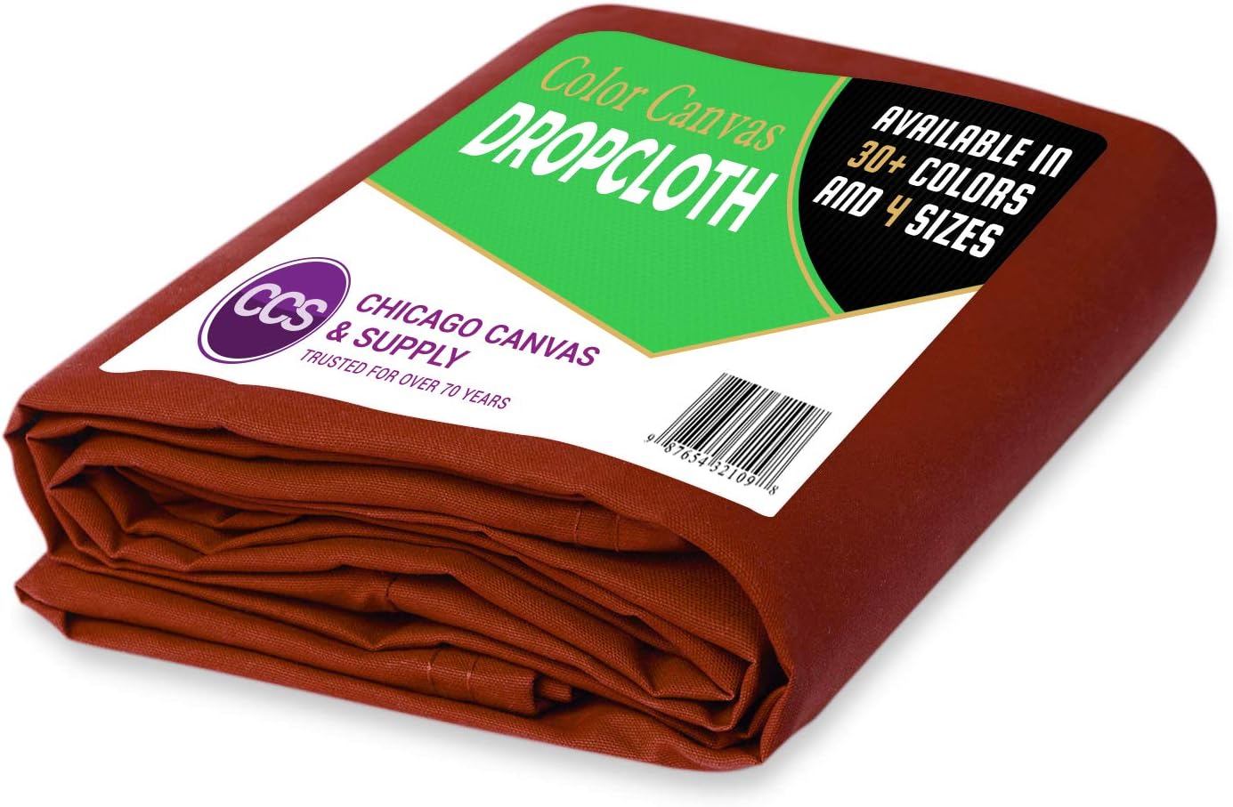 Gold Cotton Canvas Drop Cloth 6 by 10 Feet Pack of 2 W185