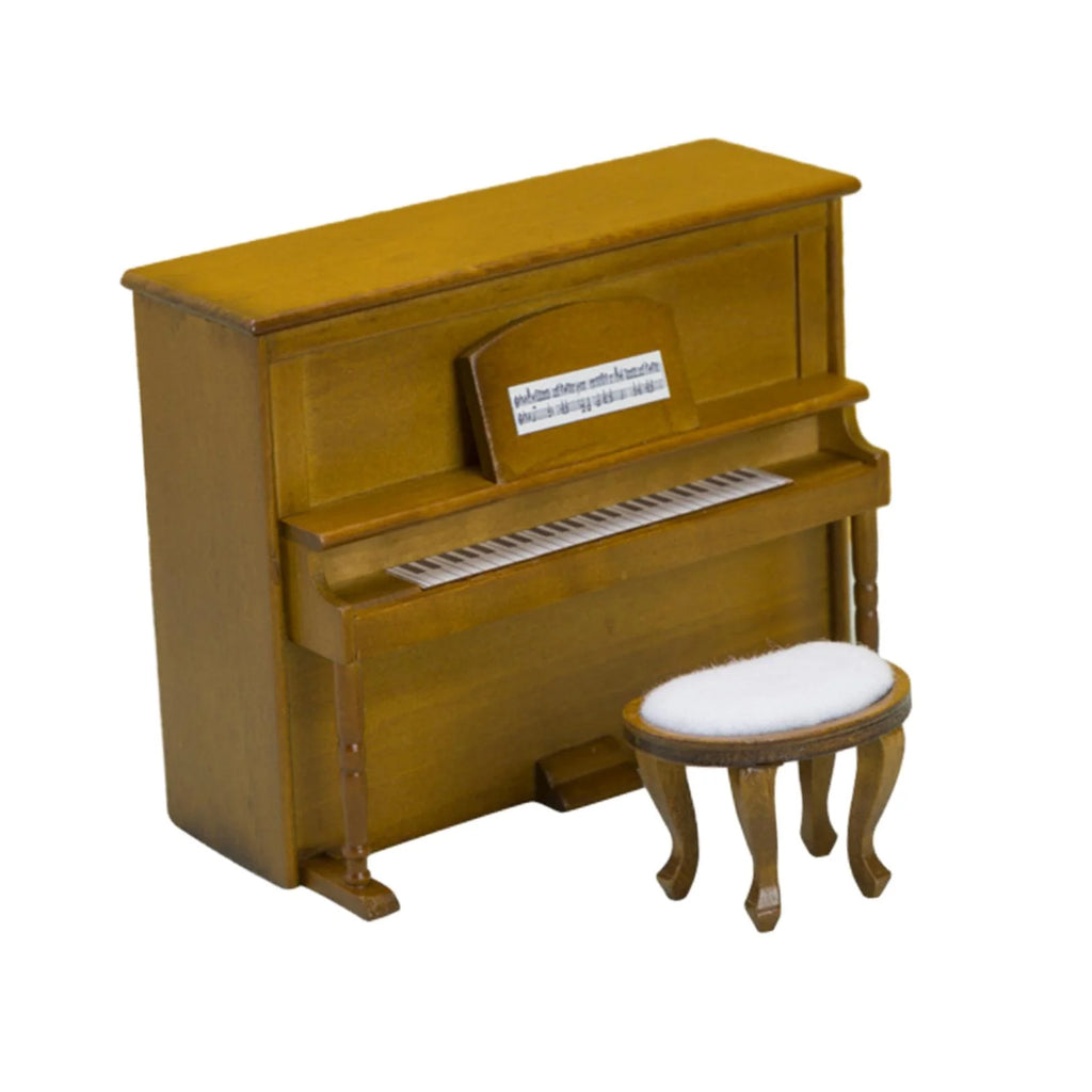 Walnut Wooden Upright Piano Model with Stool G809