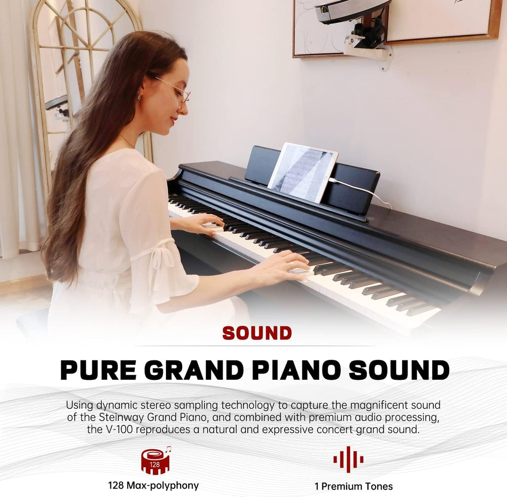 88-Key Weighted Hammer-Action Digital Piano W221