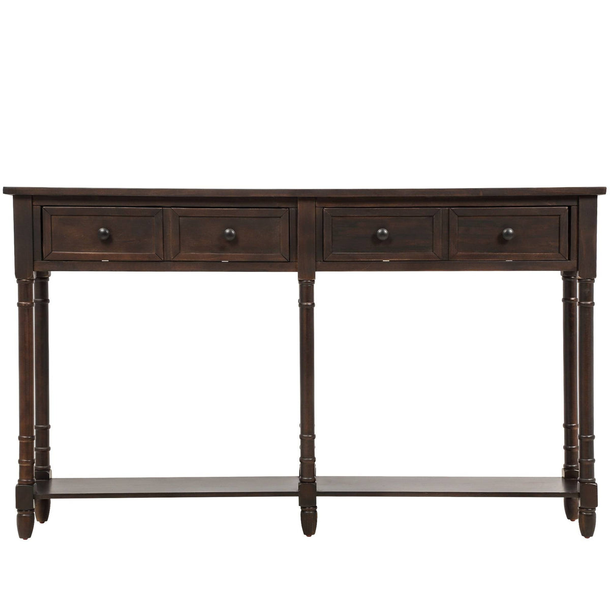 Old Pine 2-Drawer Console Table with Bottom Shelf B9869