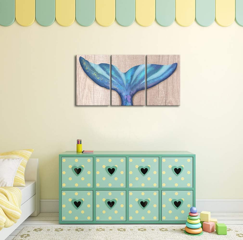 3 Piece Ocean Animal Canvas Wall Art Set W188707