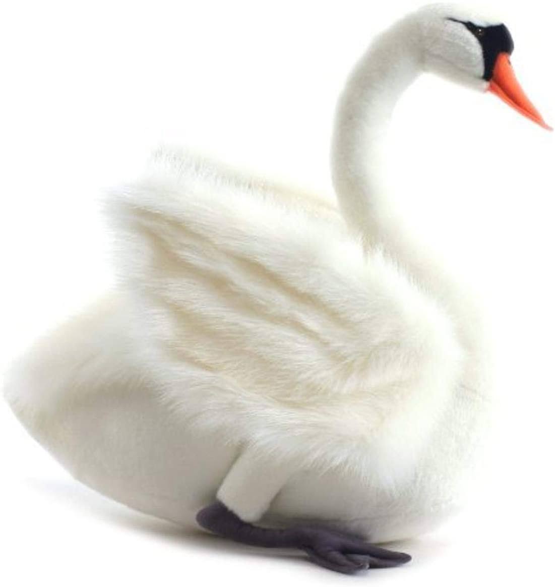 White Plush Swan L6581