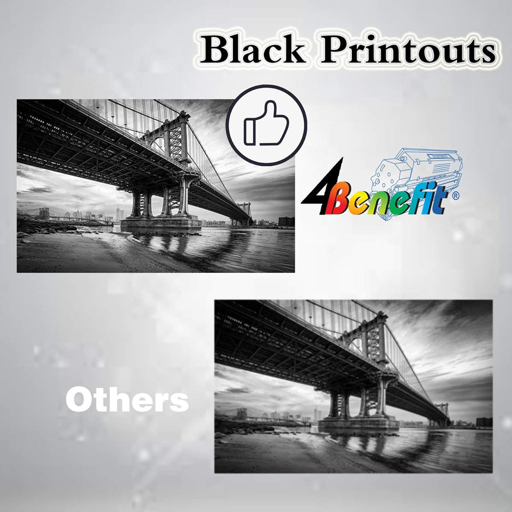 4x Black Toner Cartridge V71121