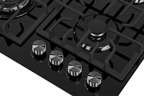 24 inch Black Gas Stove Cooktop Q438473