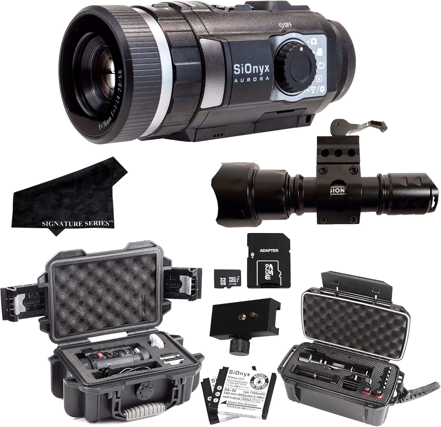 Black True-Color Digital Night Vision Camera Monocular with IR Illuminator Kit A56781