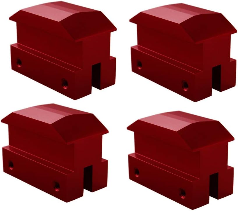 Billet Anodized Black Aluminum Jack Pads Pack of 2 A639494