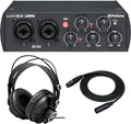 2x2 USB 2.0 Audio Interface with Headphones and Cable Bundle J306