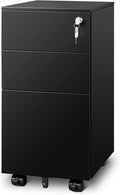 White 3 Drawer Mobile Filing Cabinet H84978