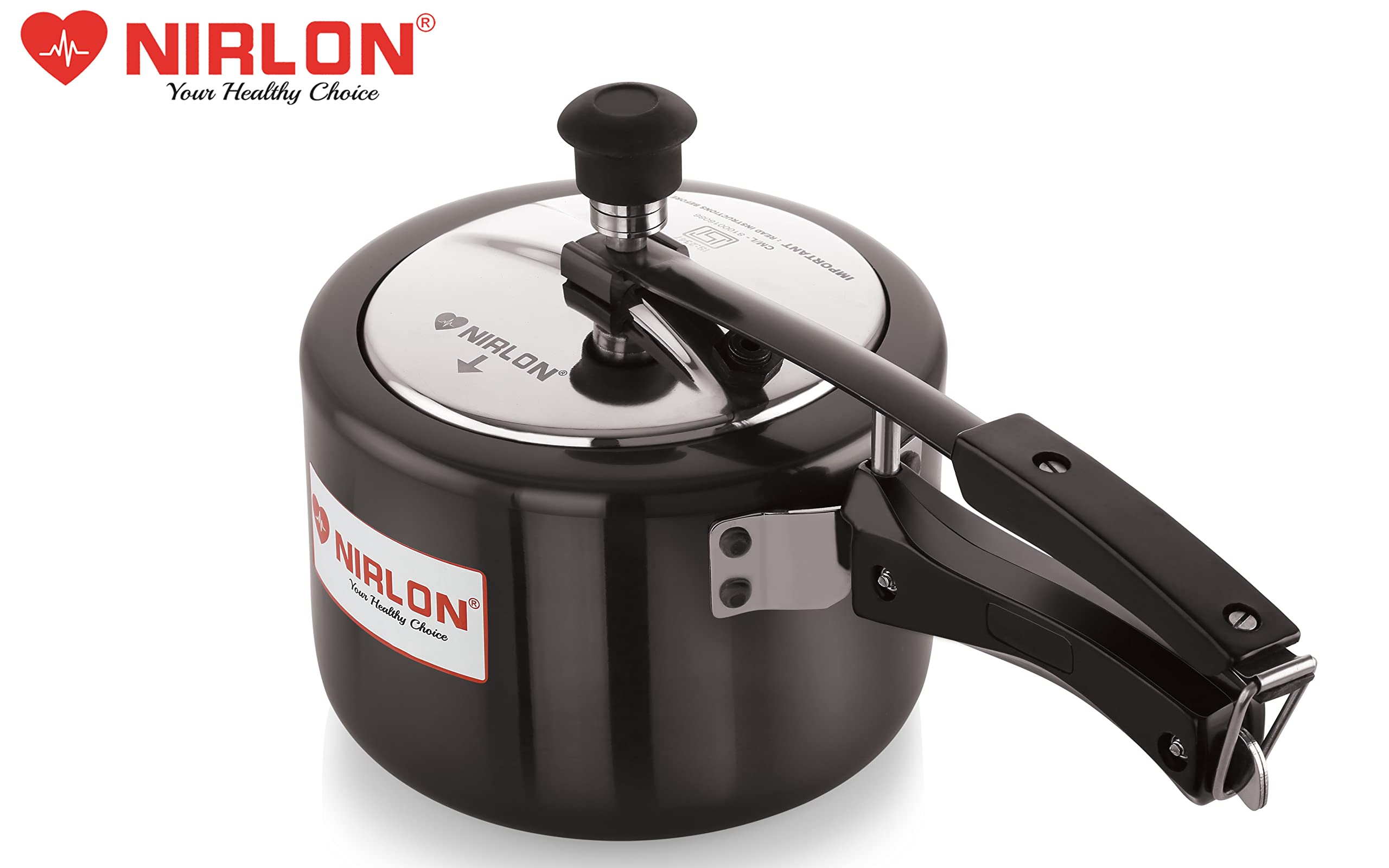 3 Litre Hard Anodised Aluminium Pressure Cooker W8568