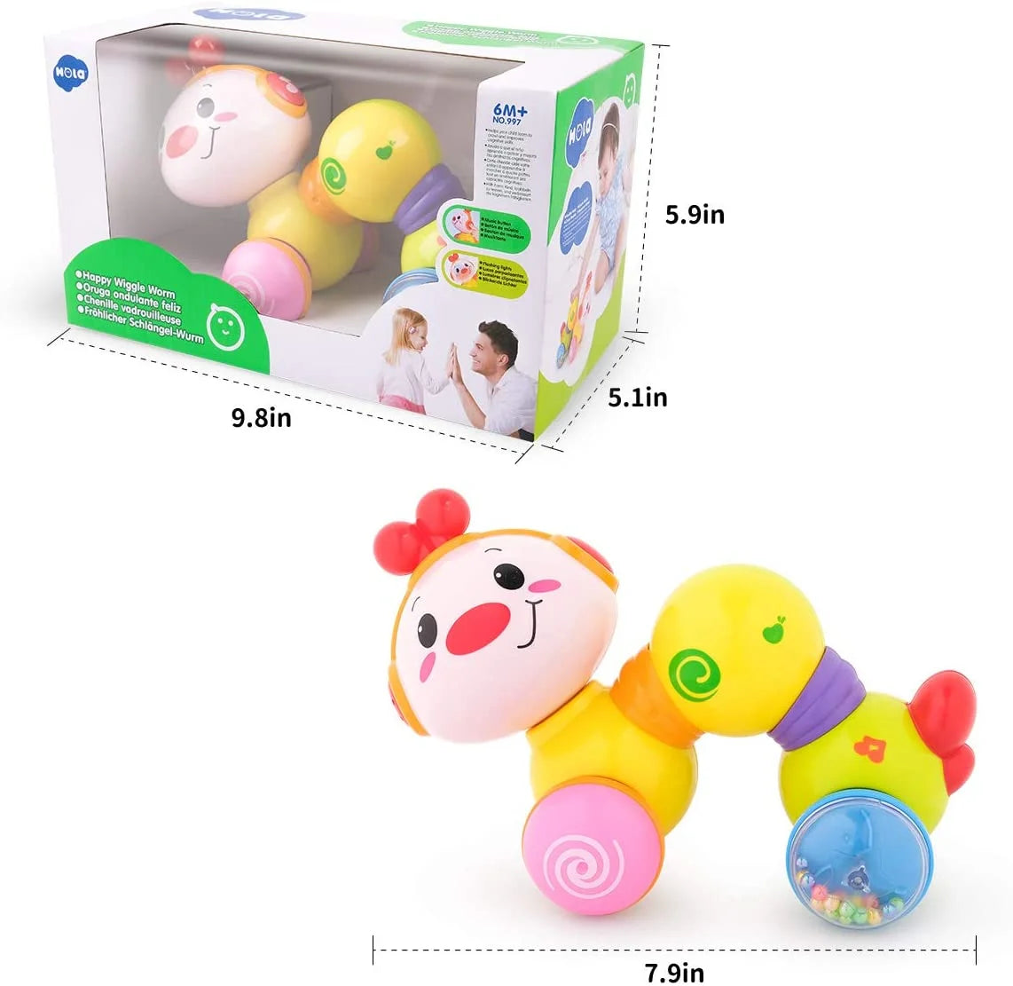 Infant Musical Crawling Toy with Light Up M631