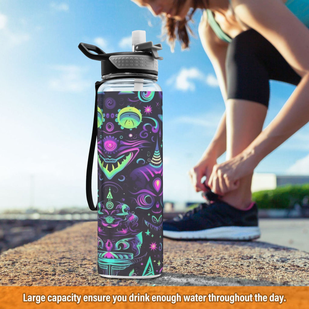 32oz Leakproof Tritan Sports Water Bottle with Straw C928231