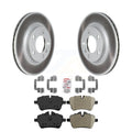Front Coated Disc Brake Rotors And Semi-Metallic Pads Kit G333