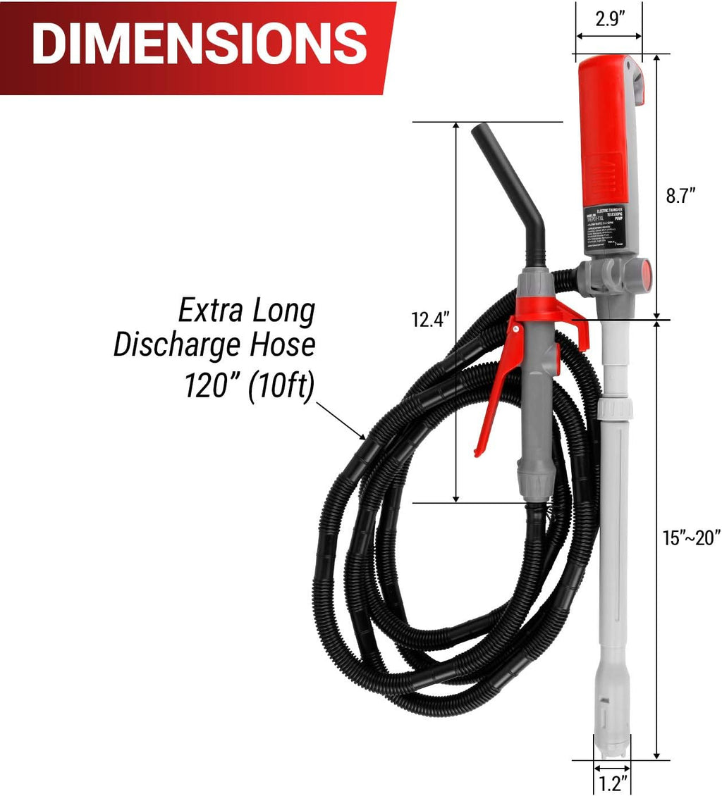 2D Battery Power Electric Siphon Pump Pack of 2 W711