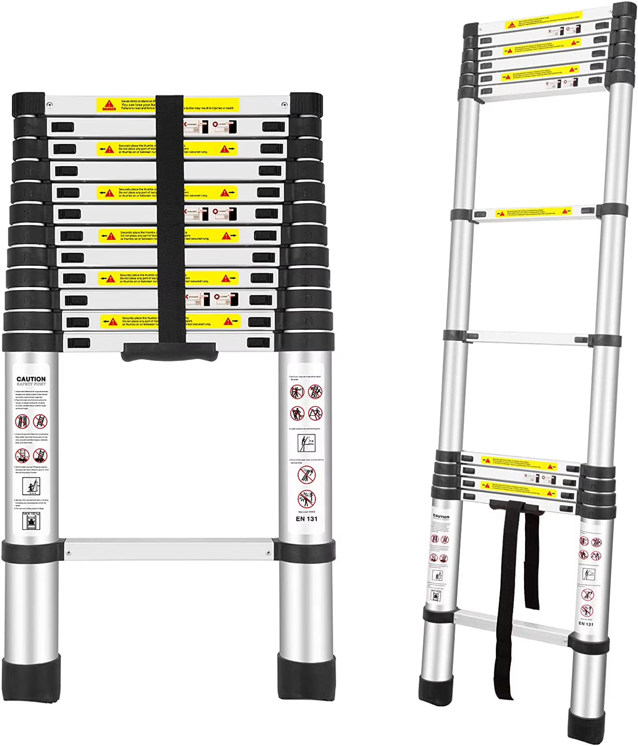 12.5 FT Aluminum Telescoping Ladder W637