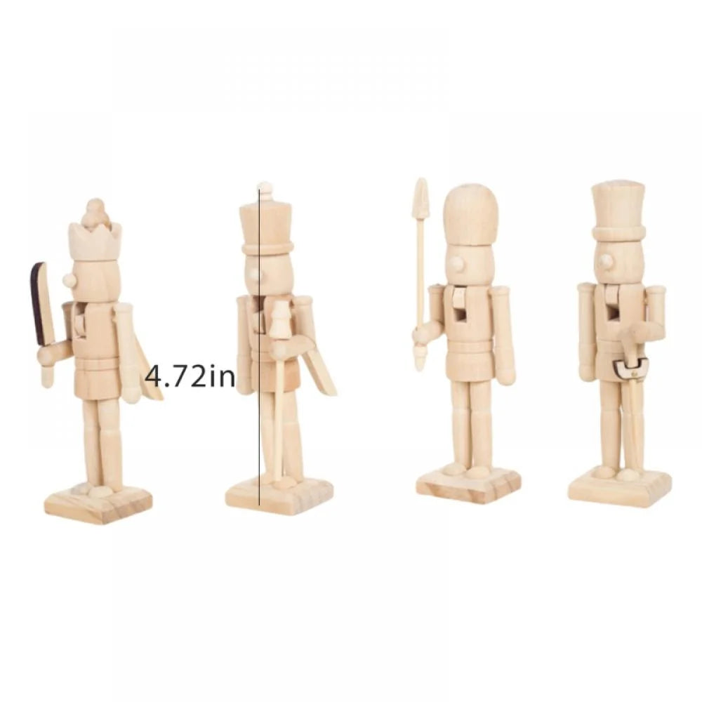 Unfinished Wooden Nutcracker Blank Doll S934962
