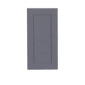 Gray 1-Door Wall Cabinet with 2-Shelves Y98381