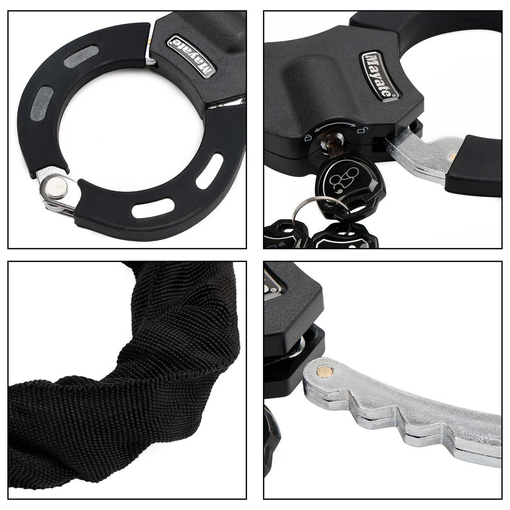 Motorcycle Electric Scooter Lock with 60cm Chain Lock and Key Y594