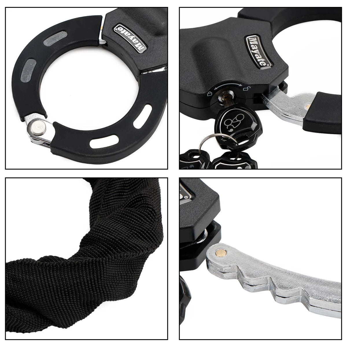 Motorcycle Electric Scooter Lock with 60cm Chain Lock and Key Y594