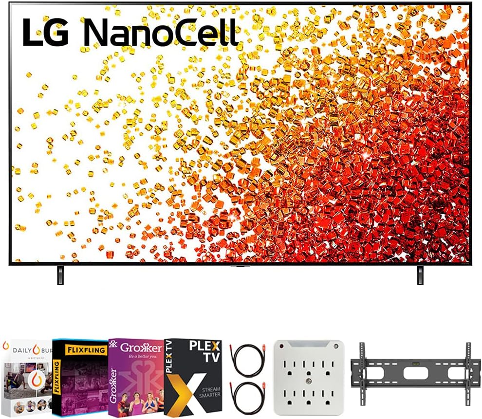 43 Inch 4K TV Bundle with Wall Mount, Surge Adapter, 2X 6FT 4K HDMI Cable E785025