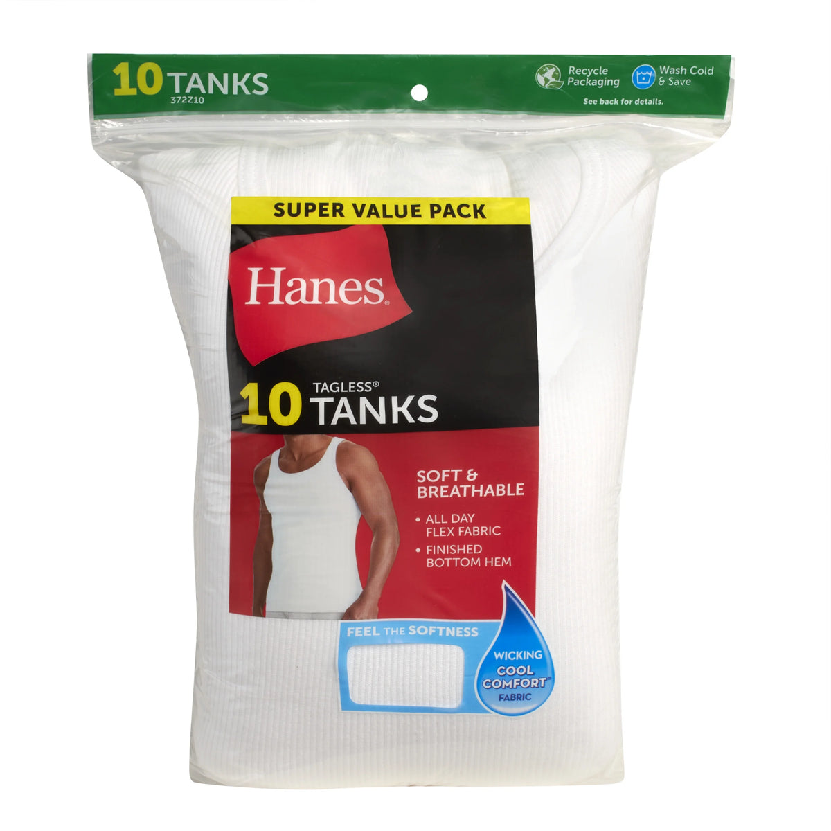 White Tank Undershirts, 10 Pack V837678