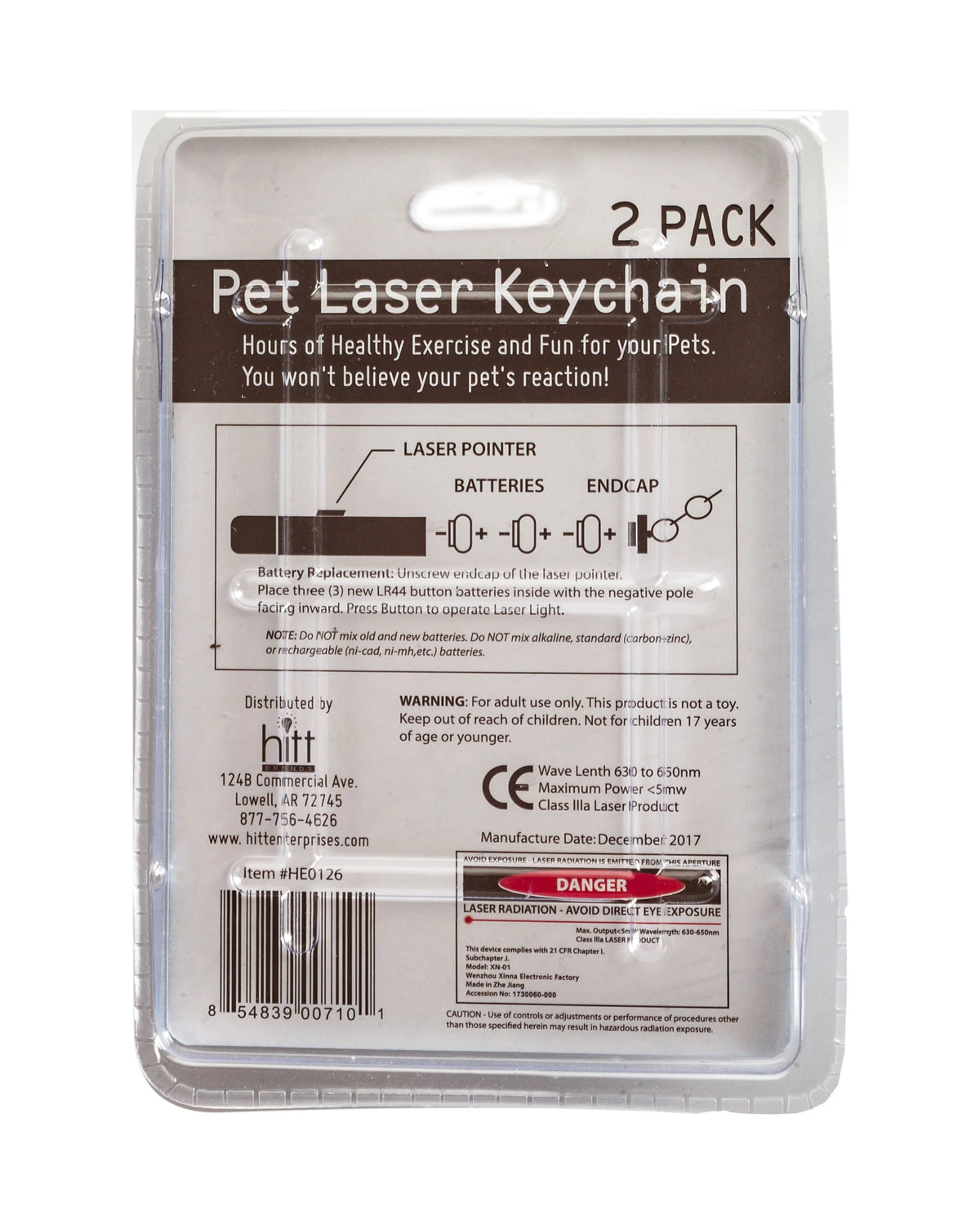 Pet Laser Exerciser Keychain Toy 2 Pack C711