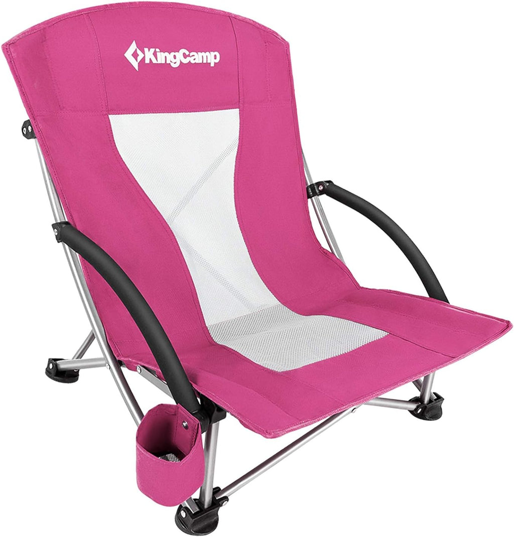Low Sling Mesh Beach Chair with Carry Bag D730119