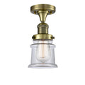 Antique Brass Semi-Flush Mount Light I886229