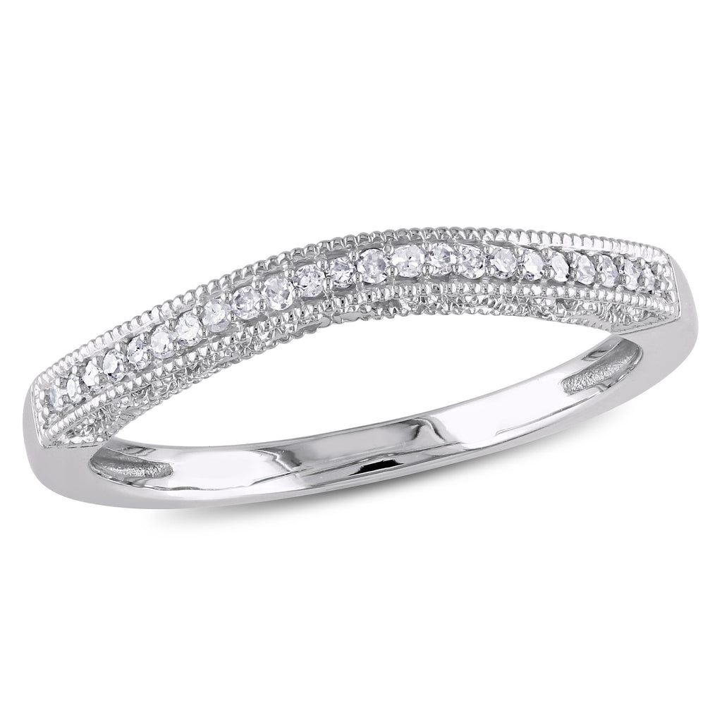 Diamond Accent Semi-Eternity Band in 10kt White Gold I778538