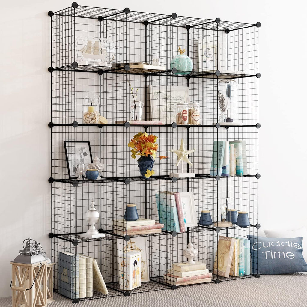 20-Cube Modular Wire Cube Storage Organizer P220641