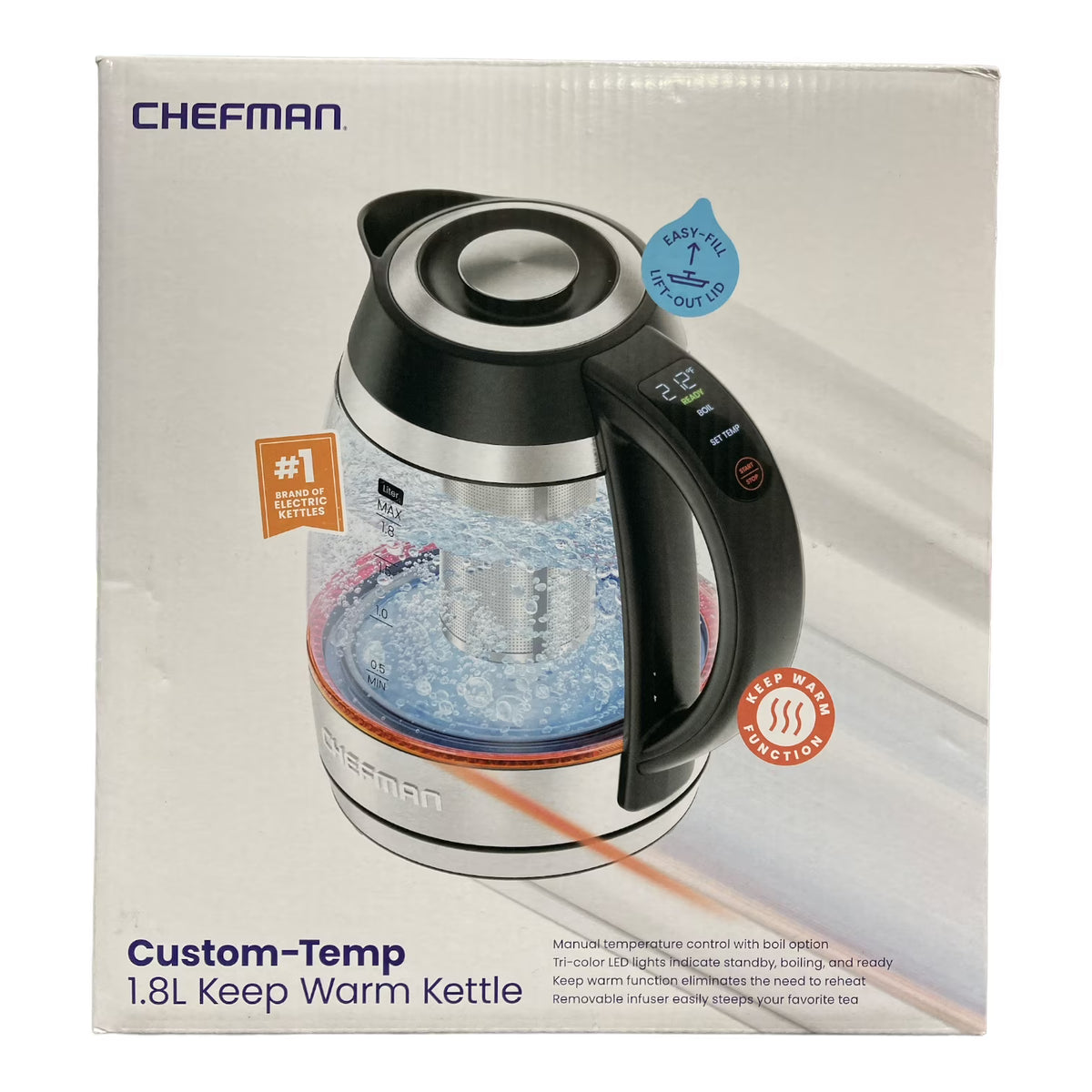 1.8L Electric Tea Kettle With Tea Infuser K405379