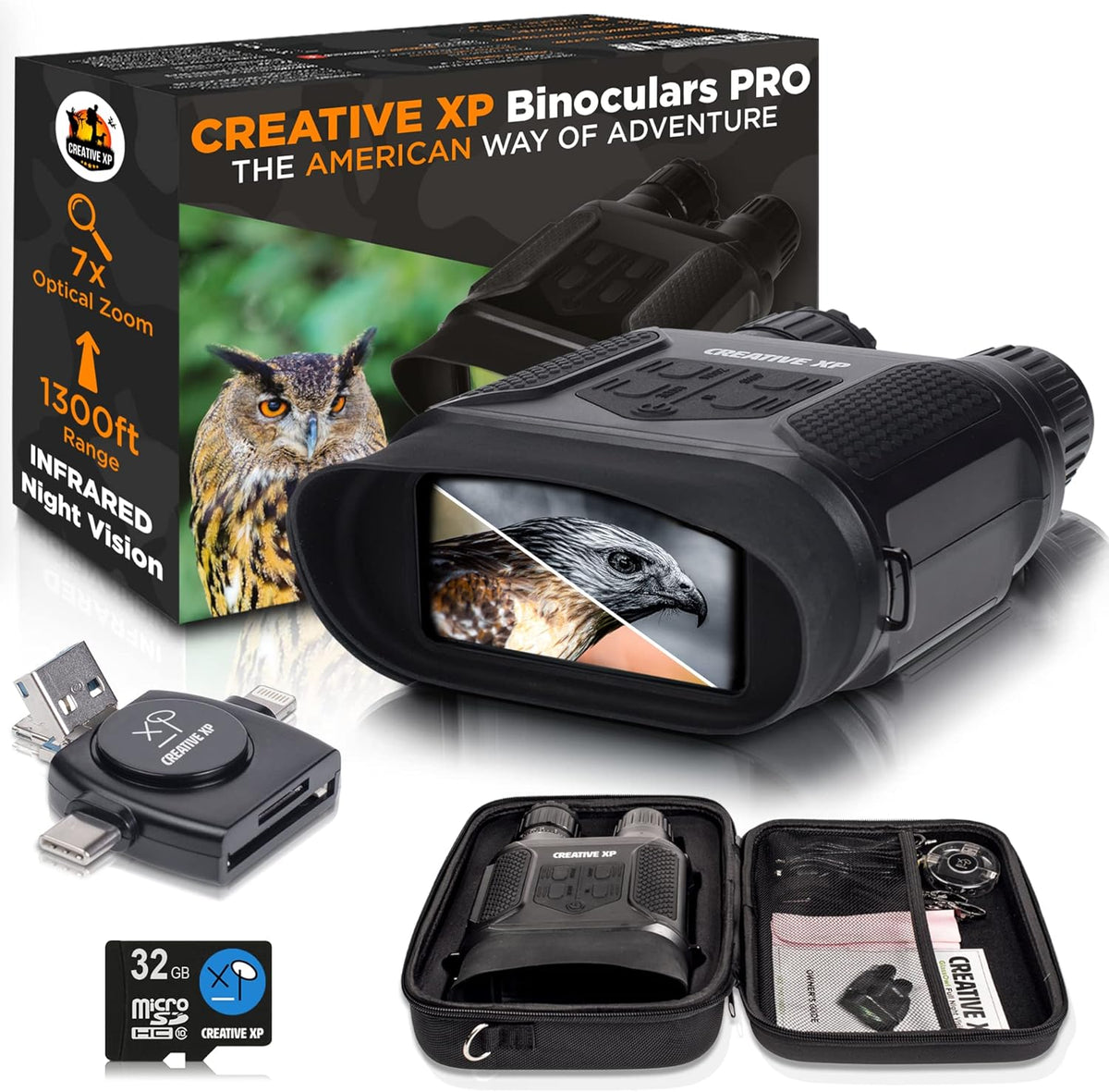 Night Vision Goggles Digital Binoculars with Infrared Lens E4590