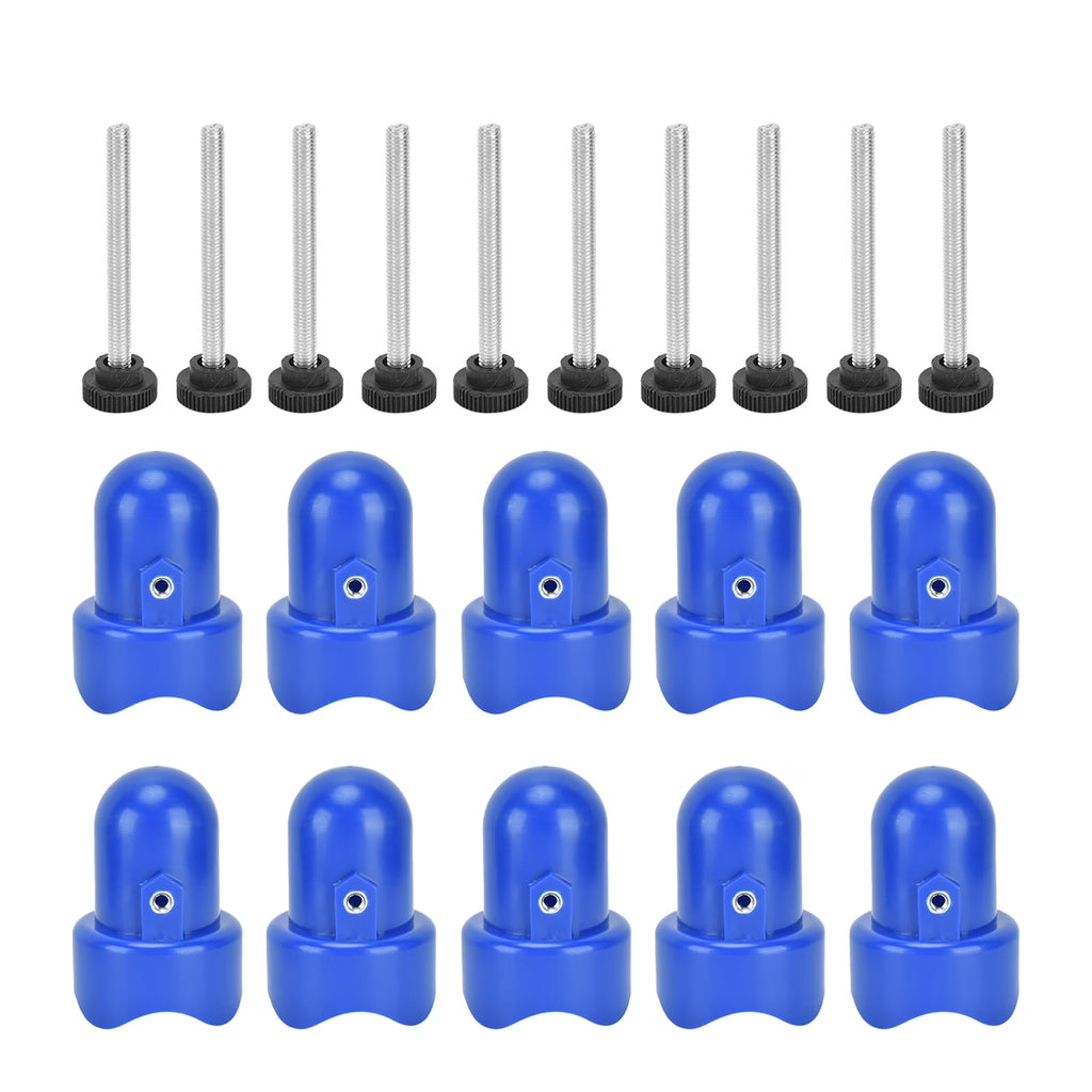 Blue Trampoline Enclosure Pole Cap with Screw M846