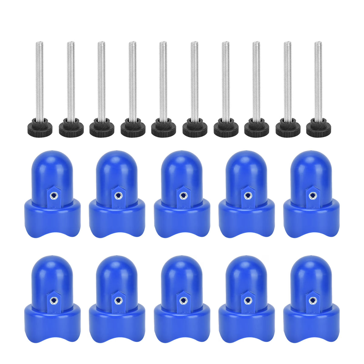 Blue Trampoline Enclosure Pole Cap with Screw M846