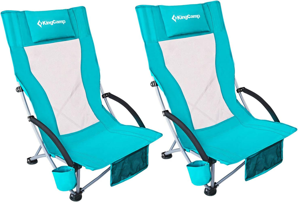 Low Sling Mesh Beach Chair with Carry Bag D730119