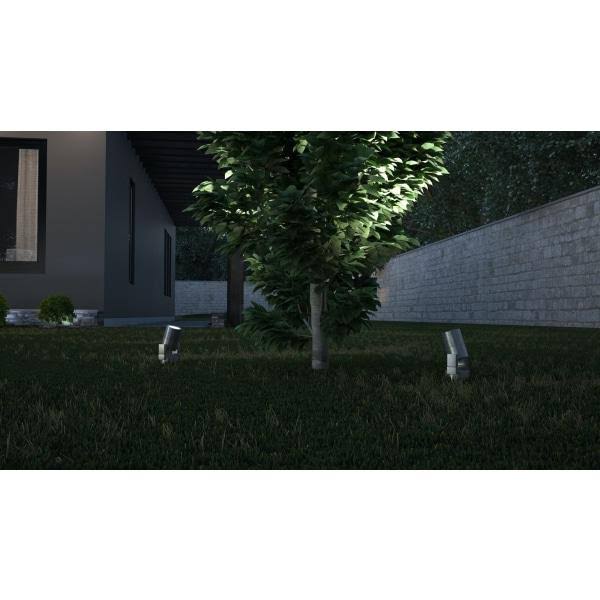 Satin Aluminum LED Landscape Spot Light U568211