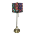 Buffet Lamp with Mosaic Stained Glass Shade, Set of 2 D7187