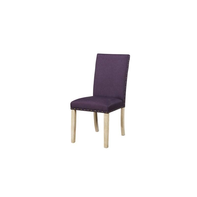 Purple Fabric Dining Side Chair (Set of 2) D436989