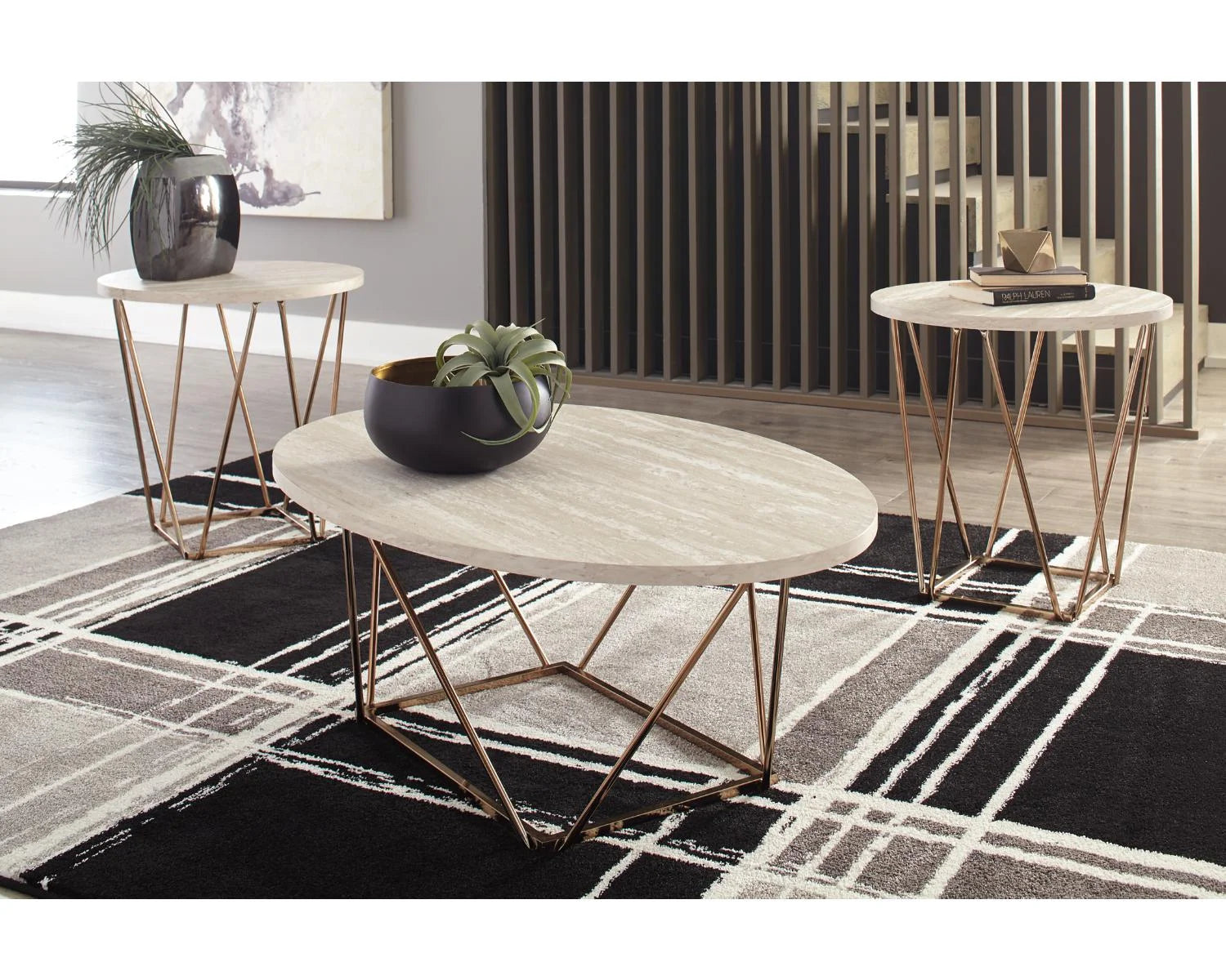 Two-tone Table (Set of 3) B537