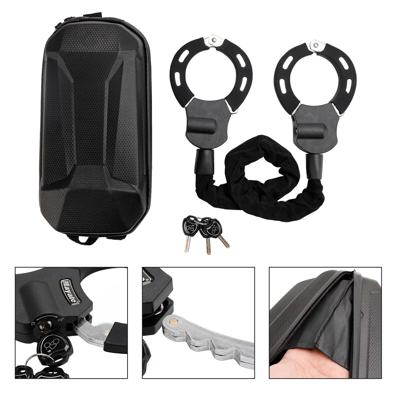Motorcycle Electric Scooter Lock with 60cm Chain Lock and Key Y594