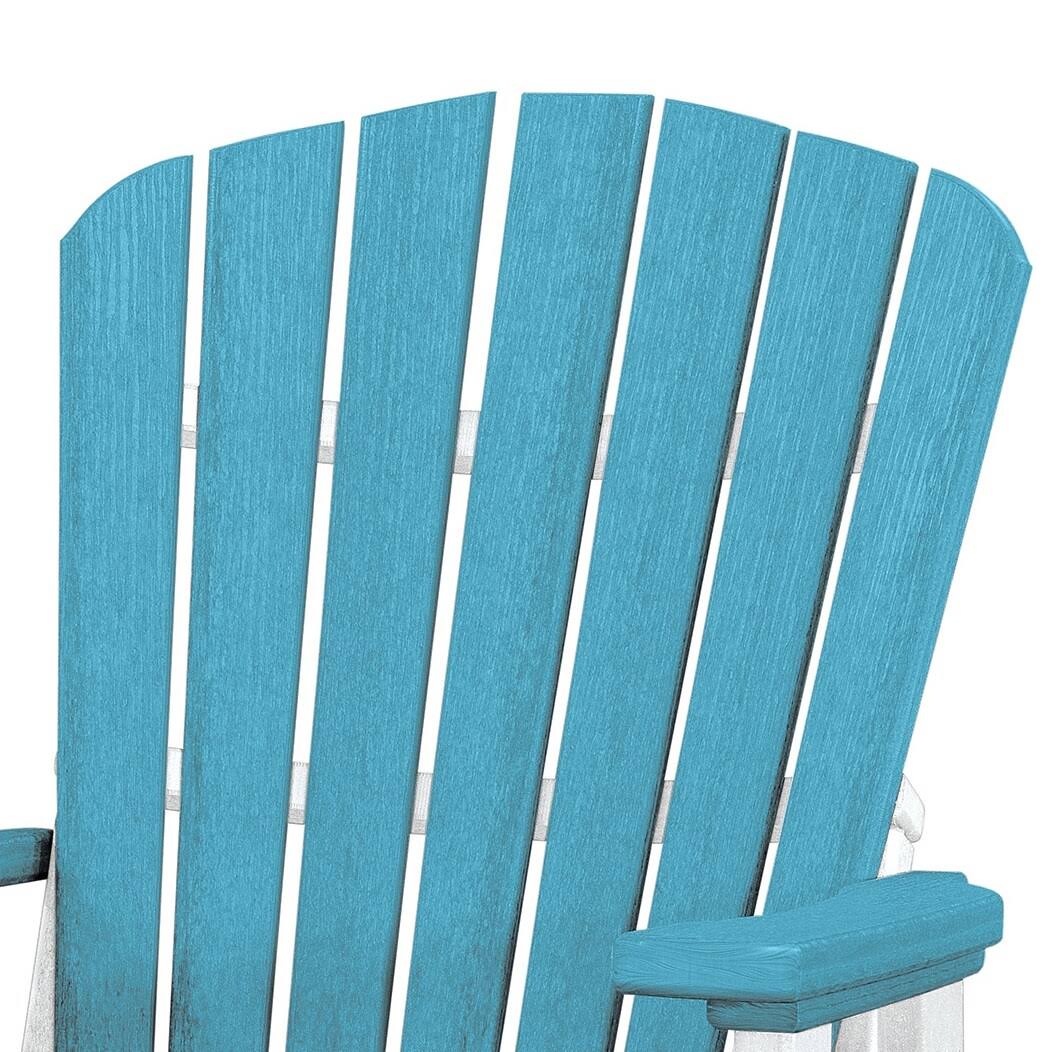 Aruba Blue on White Base Balcony Glider D142961