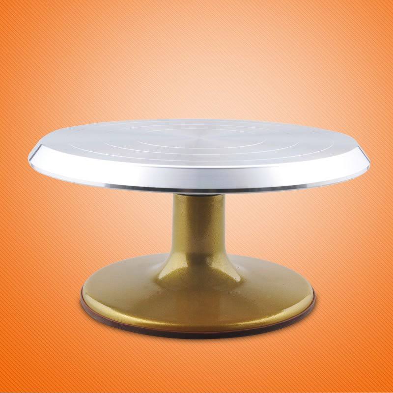 Gold Aluminum Alloy Cake Decorating Turntable Q551