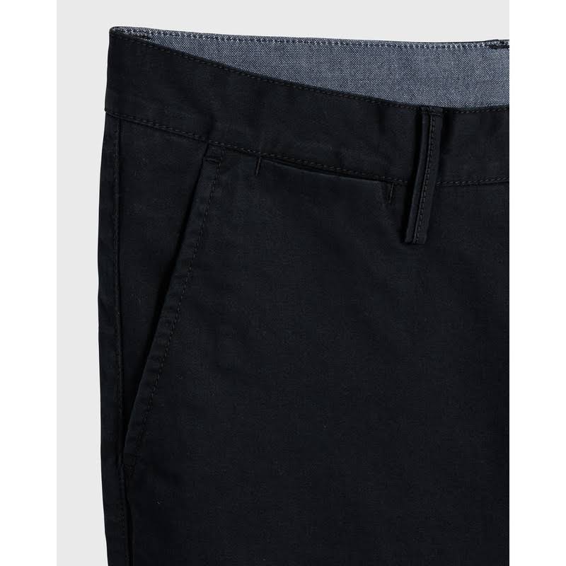Slim Fit Twill Chinos, Black I395619