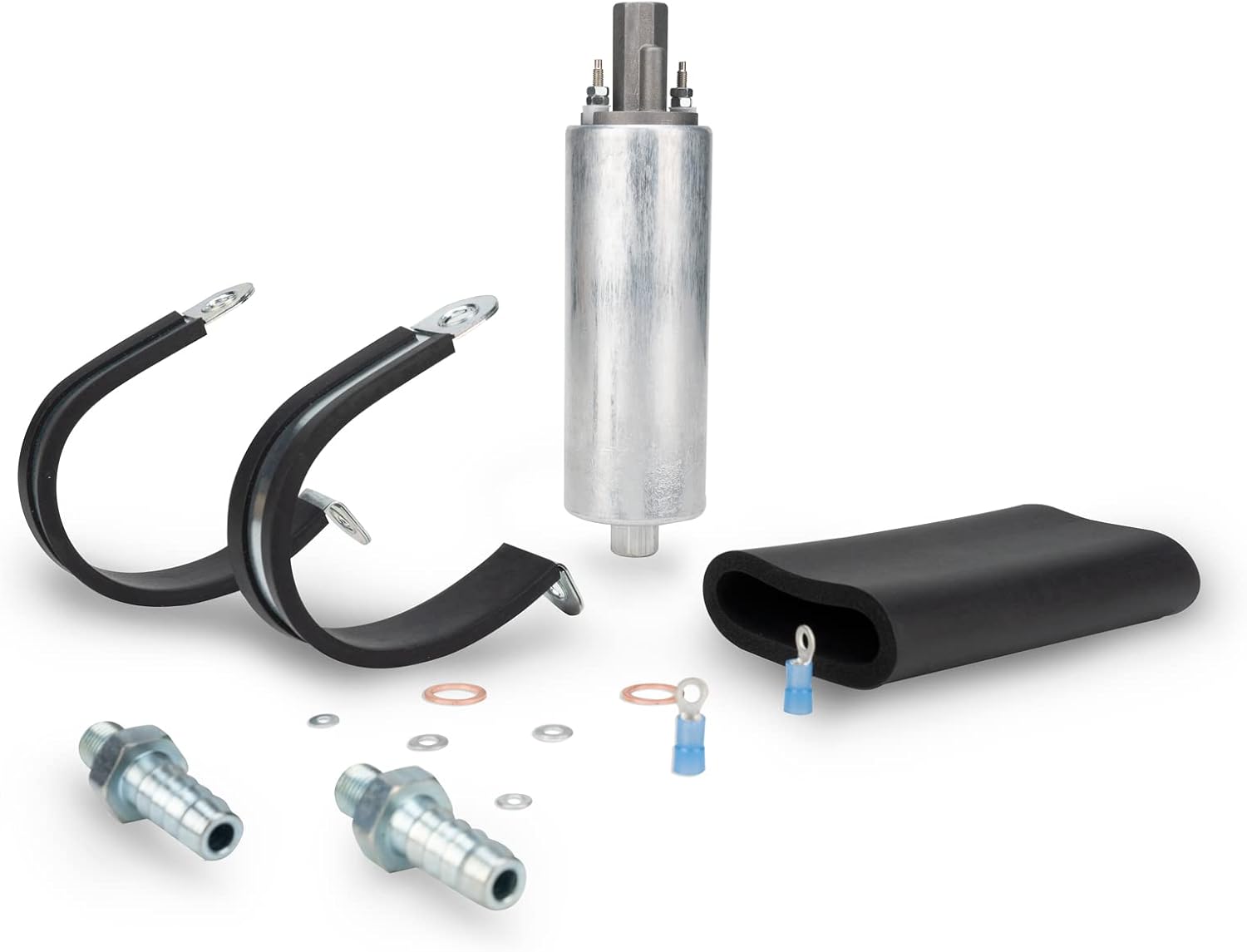 Inline Fuel Pump 255LPH High Pressure with Install Kit Pack of 2 M258134