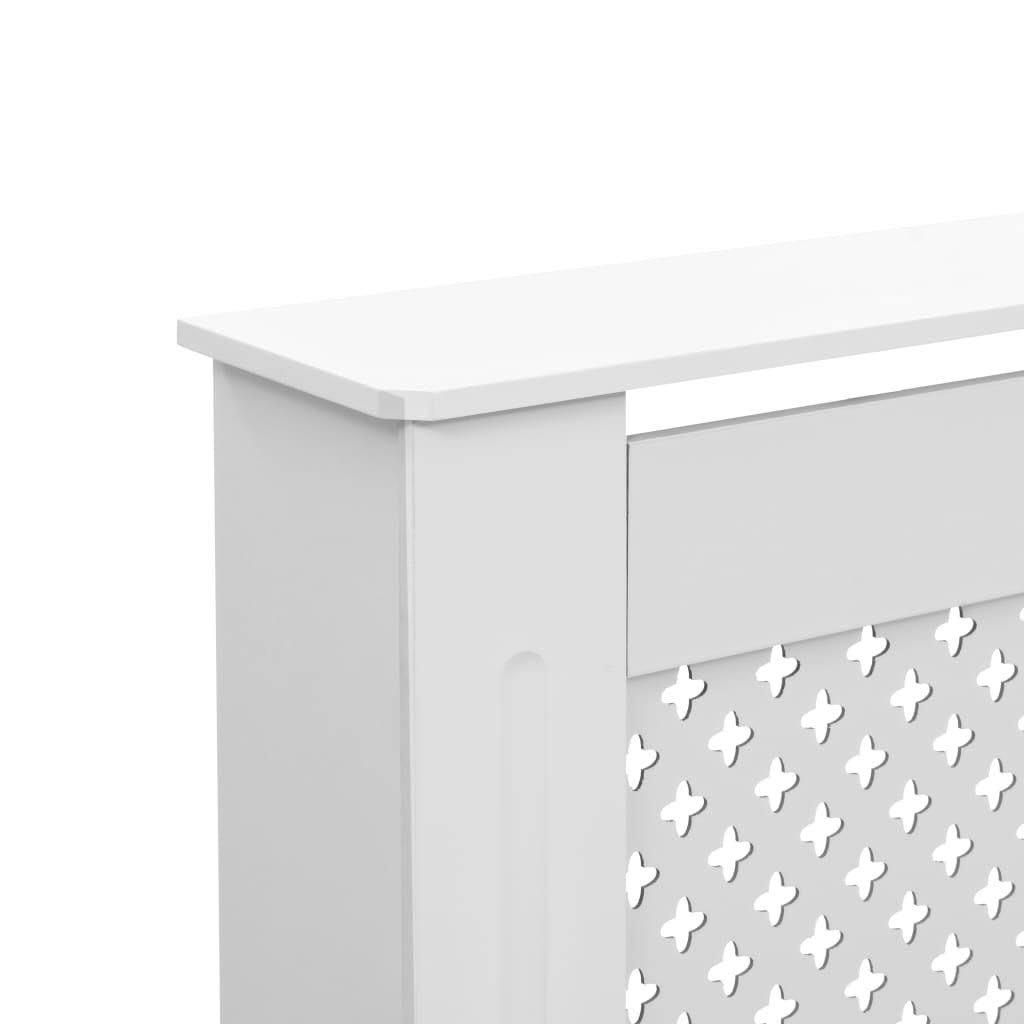 White MDF Radiator Cover D79605