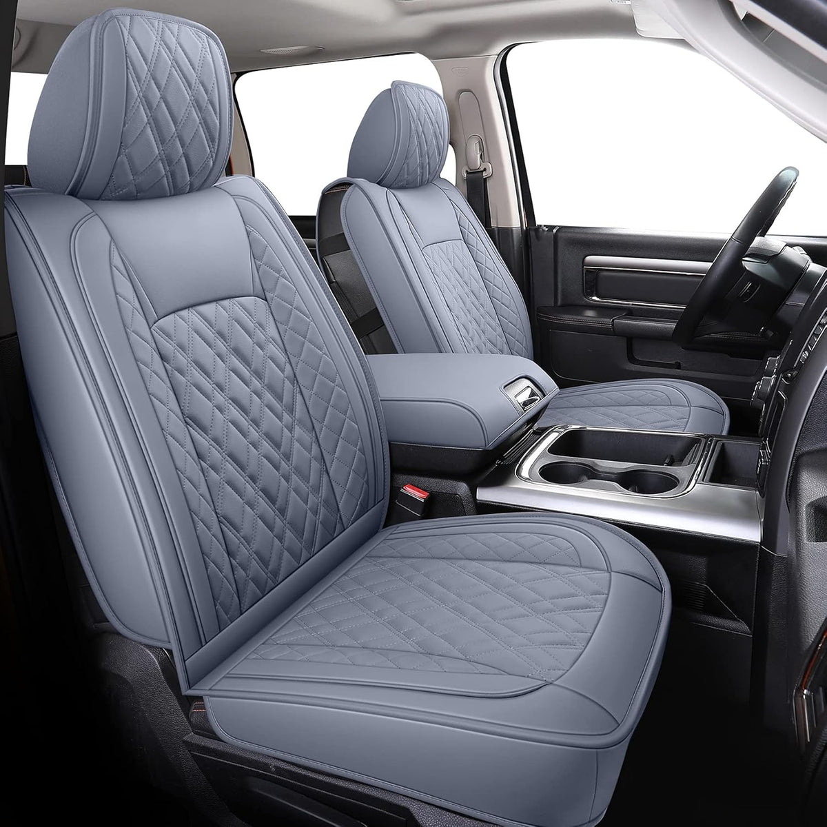 Faux Leather Ram 1500 Seat Covers Front and Back K123748