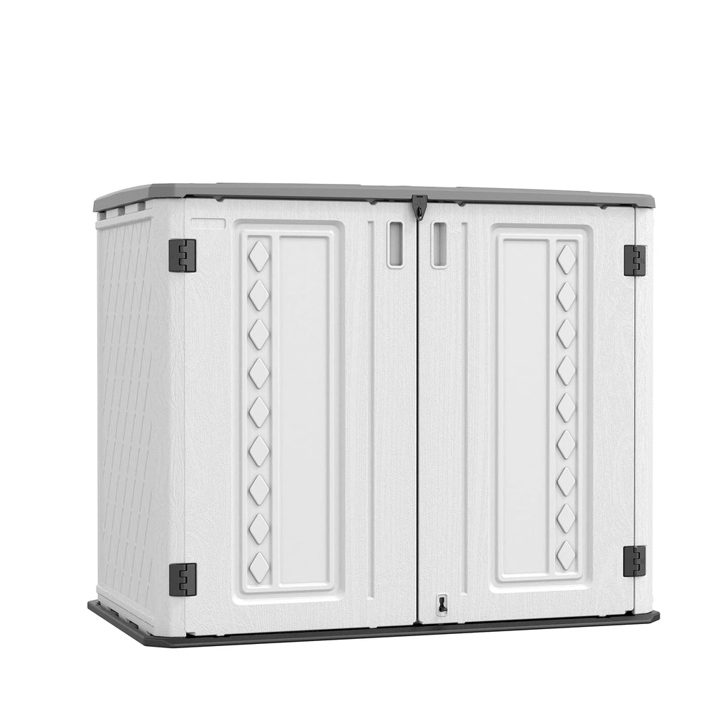 Off-White HDPE Resin Storage Cabinet 26 Cu.ft J711