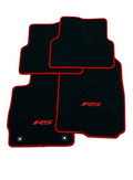 Black Carpet Floor Mat Set with Molded Edge and Non-Slip Back S699011