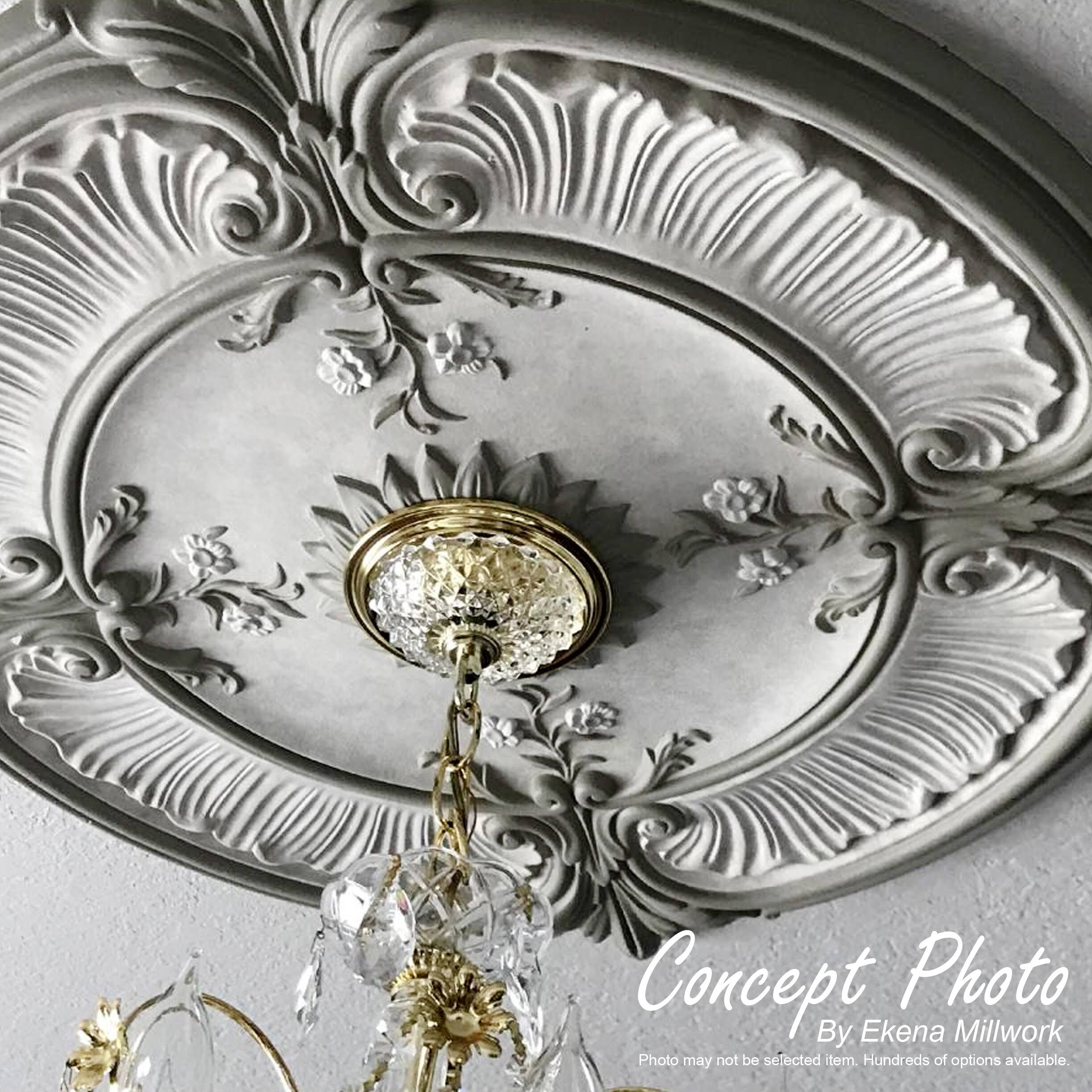 Brushed Brass Ceiling Medallion D5218
